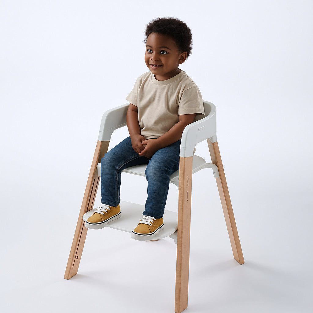 Solid Wood Adjustable Baby Dining Chair